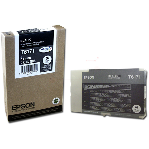 Farba do tlačiarne Epson T6171 (C13T617100) black (čierna) - originálna