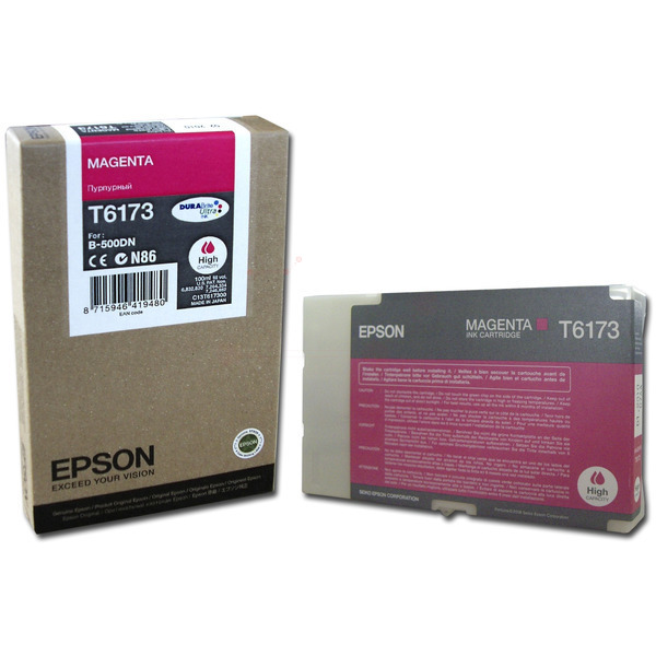 Farba do tlačiarne Epson T6173 (C13T617300) magenta (purpurová) - originálna