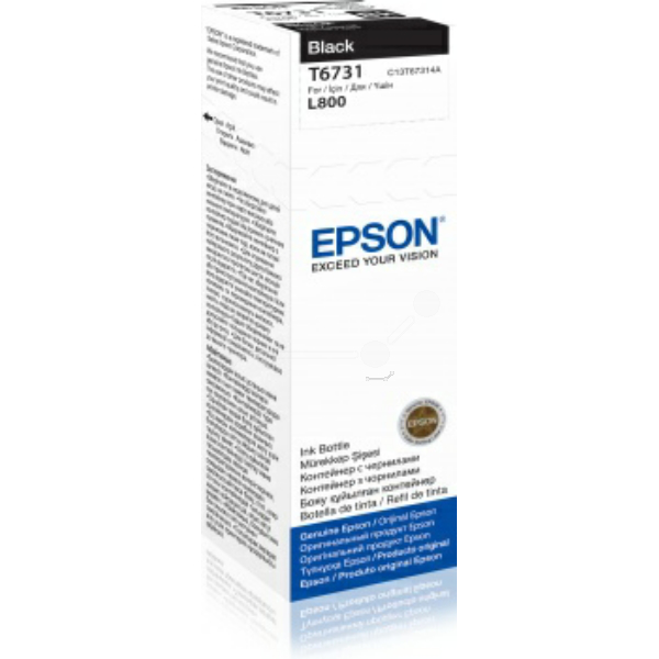 Farba do tlačiarne Epson T6731 (C13T67314A) black (čierna) - originálna