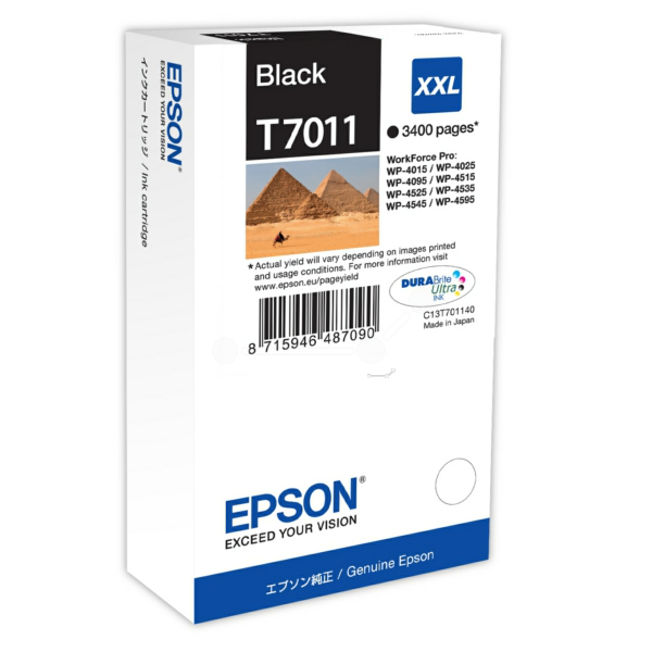 Farba do tlačiarne Epson T7011XXL (C13T70114010) black (čierna) - originálna