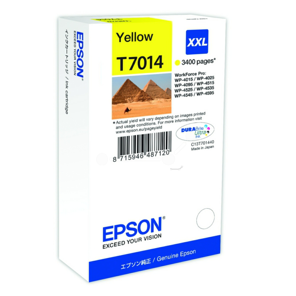Farba do tlačiarne Epson T7014XXL (C13T70144010) yellow (žltá) - originálna