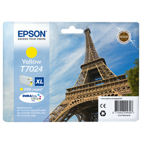 Farba do tlačiarne Epson T7024XL (C13T70244010) yellow (žltá) - originálna