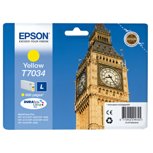 Farba do tlačiarne Epson T7034 (C13T70344010) yellow (žltá) - originálna