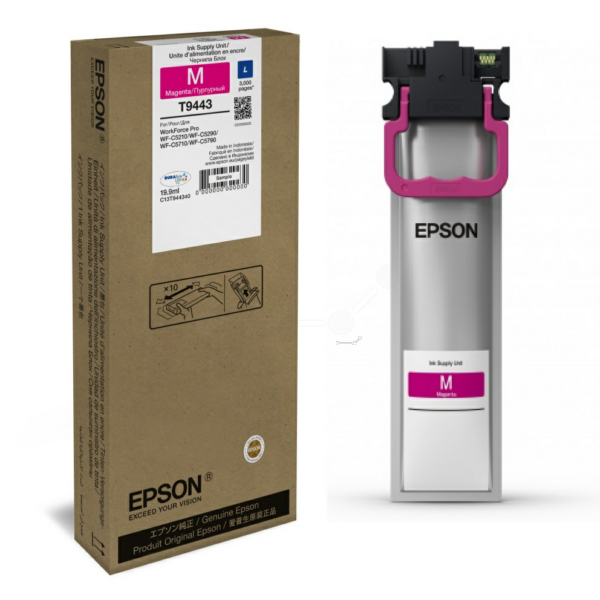 Farba do tlačiarne Epson T9443 (C13T944340) magenta (purpurová) - originálna