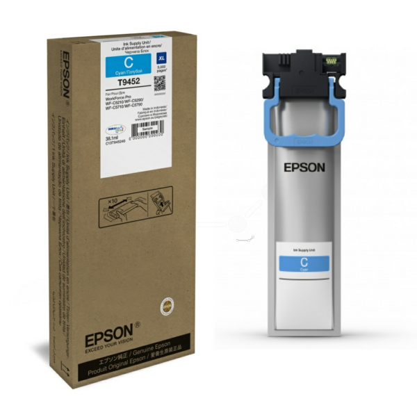 Farba do tlačiarne Epson T9452XL (C13T945240) cyan (azúrová) - originálna