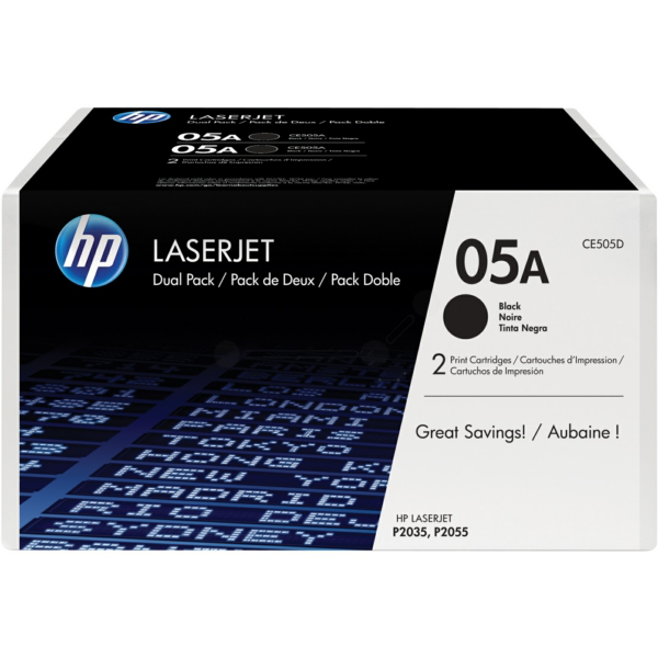 Laserový toner HP 05A (CE505D) black (čierna) - originálny