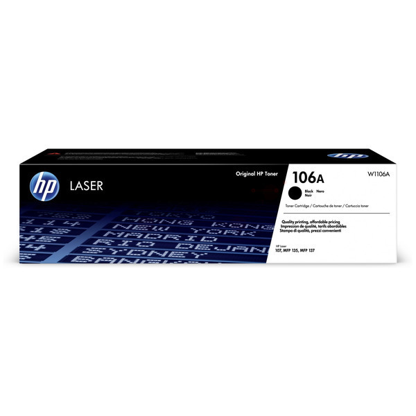 Laserový toner HP 106A (W1106A) black (čierna) - originálny