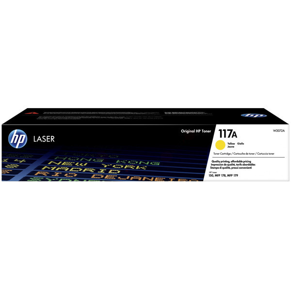 Laserový toner HP 117A (W2072A) yellow (žltá) - originálny