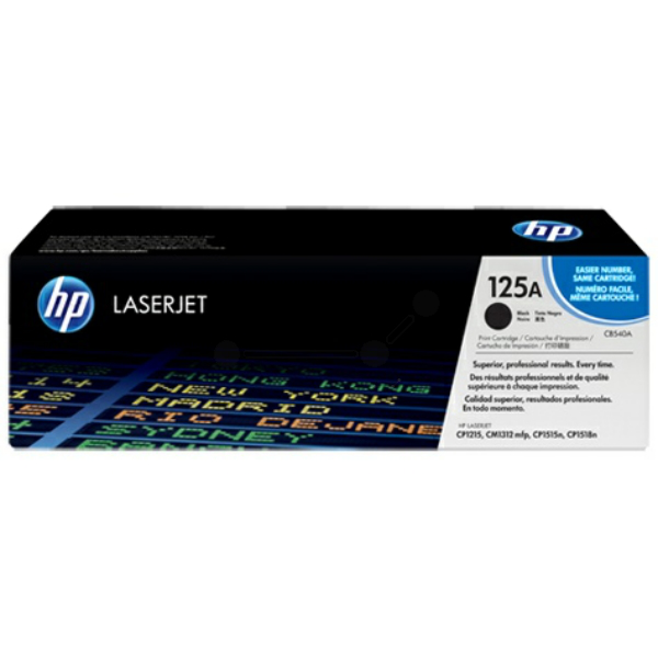 Laserový toner HP 125A (CB540A) black (čierna) - originálny