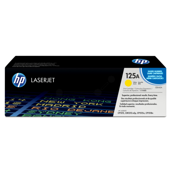 Laserový toner HP 125A (CB542A) yellow (žltá) - originálny