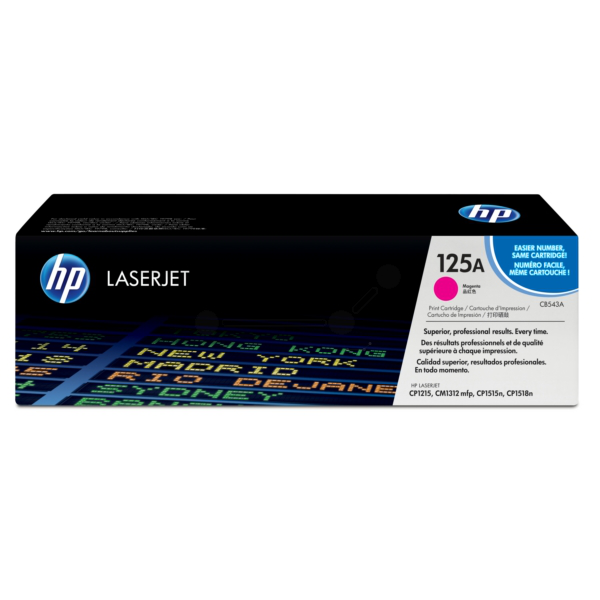 Laserový toner HP 125A (CB543A) magenta (purpurová) - originálny