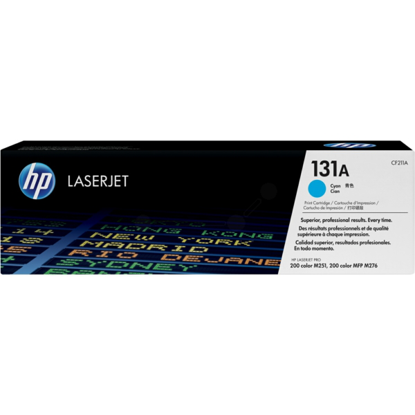 Laserový toner HP 131A (CF211A) cyan (azúrová) - originálny