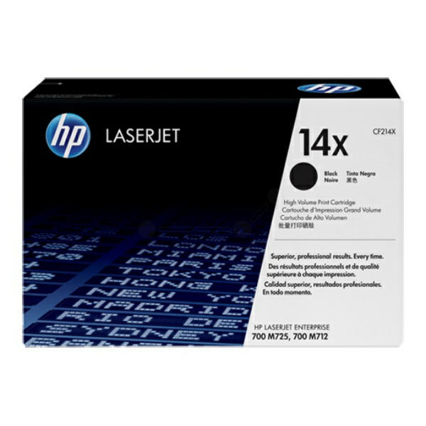Laserový toner HP 14X (CF214X) black (čierna) - originálny