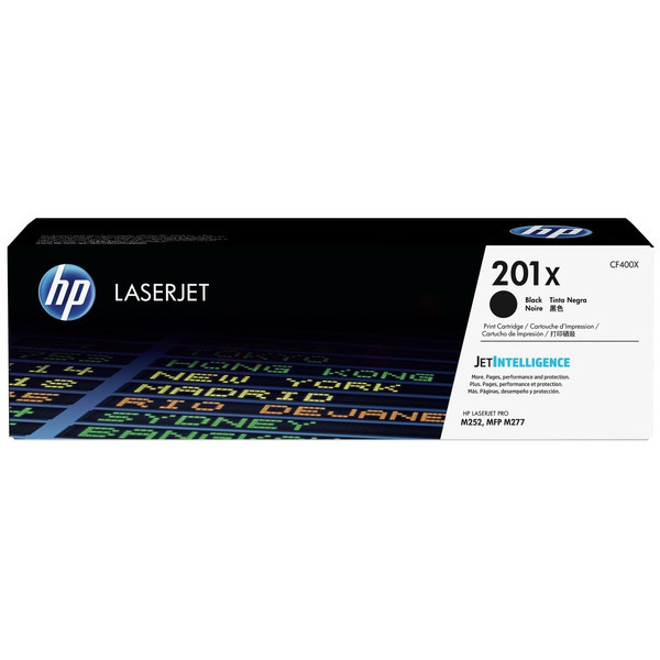 Laserový toner HP 201X (CF400X) black (čierna) - originálny