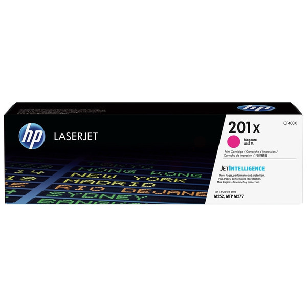 Laserový toner HP 201X (CF403X) magenta (purpurová) - originálny