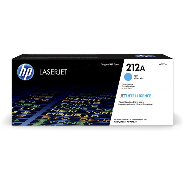 Laserový toner HP 212A (W2121A) cyan (azúrová) - originálny
