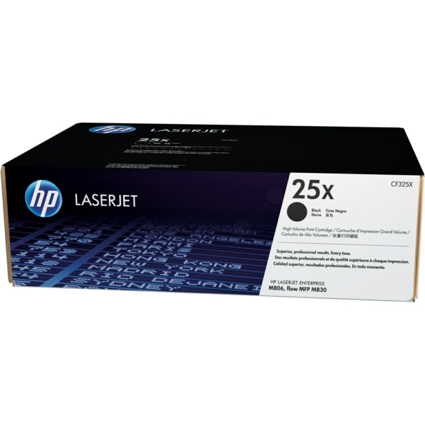 Laserový toner HP 25X (CF325X) black (čierna) - originálny