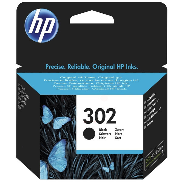 Farba do tlačiarne HP 302 (F6U66AE) black (čierna) - originálna