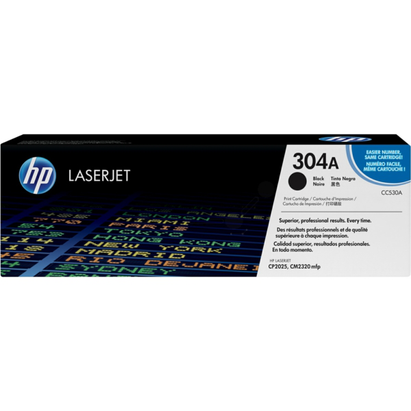 Laserový toner HP 304A (CC530A) black (čierna) - originálny