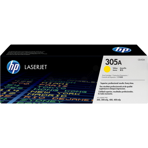 Laserový toner HP 305A (CE412A) yellow (žltá) - originálny