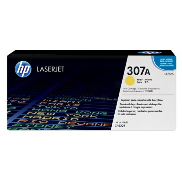 Laserový toner HP 307A (CE742A) yellow (žltá) - originálny