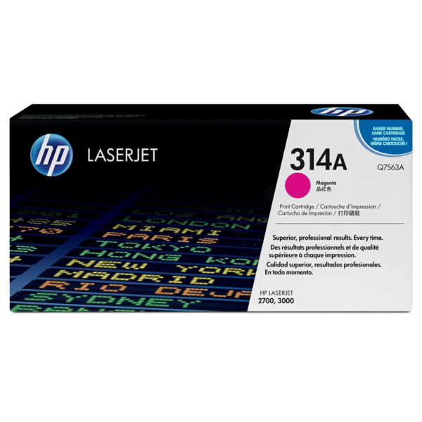 Laserový toner HP 314A (Q7563A) magenta (purpurová) - originálny