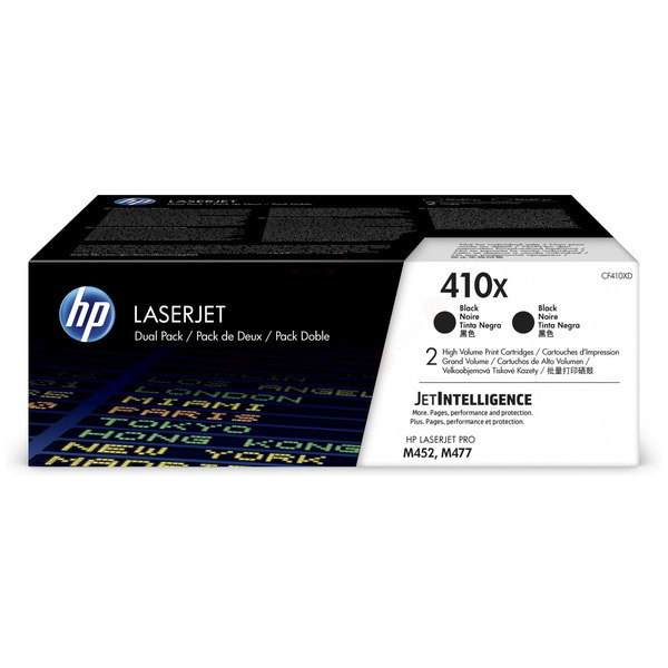Laserový toner HP 410X (CF410XD) black (čierna) - originálny