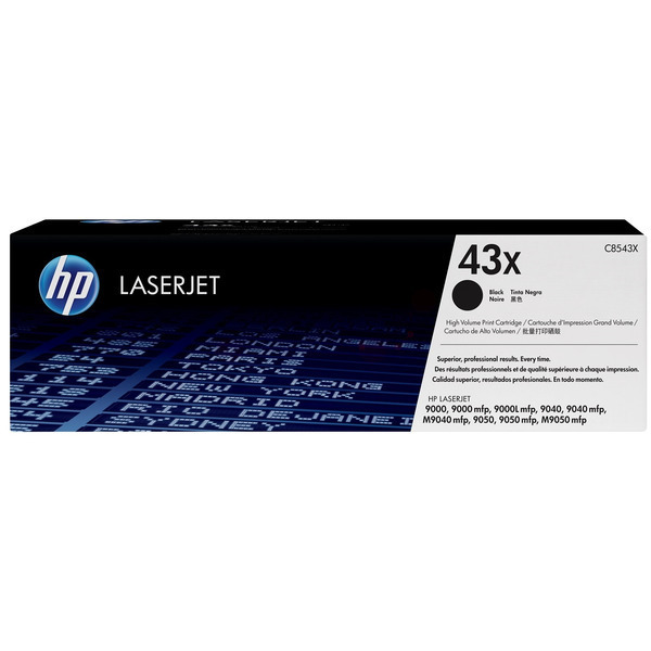 Laserový toner HP 43X (C8543X) black (čierna) - originálny