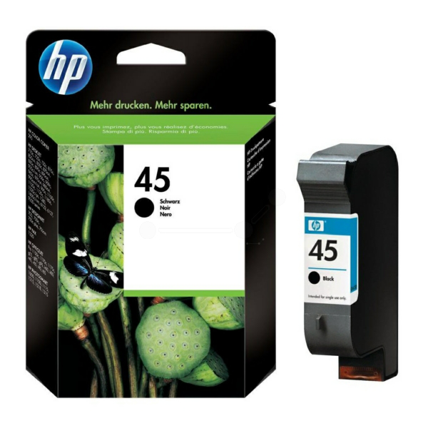 Farba do tlačiarne HP 45 (51645AE) black (čierna) - originálna