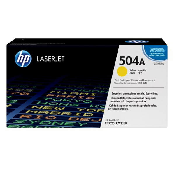 Laserový toner HP 504A (CE252A) yellow (žltá) - originálny