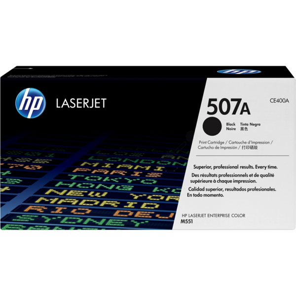 Laserový toner HP 507A (CE400A) black (čierna) - originálny