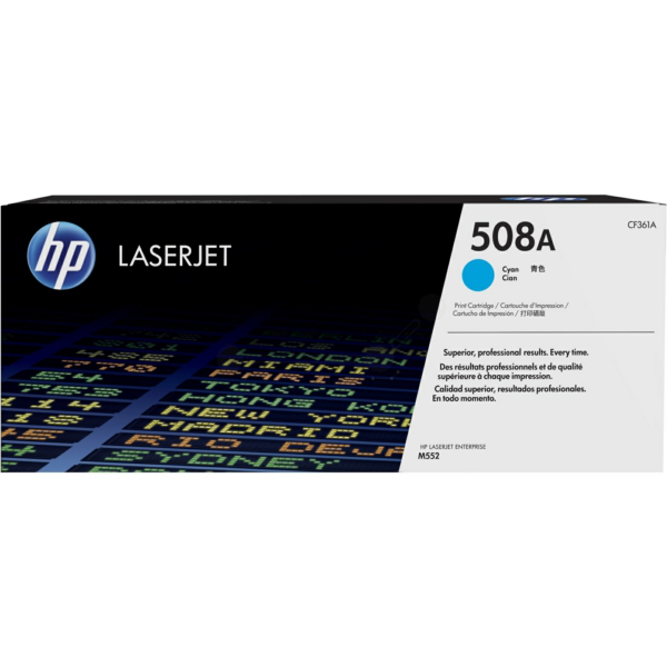 Laserový toner HP 508A (CF361A) cyan (azúrová) - originálny