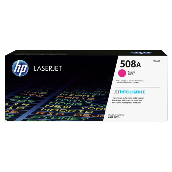 Laserový toner HP 508A (CF363A) magenta (purpurová) - originálny