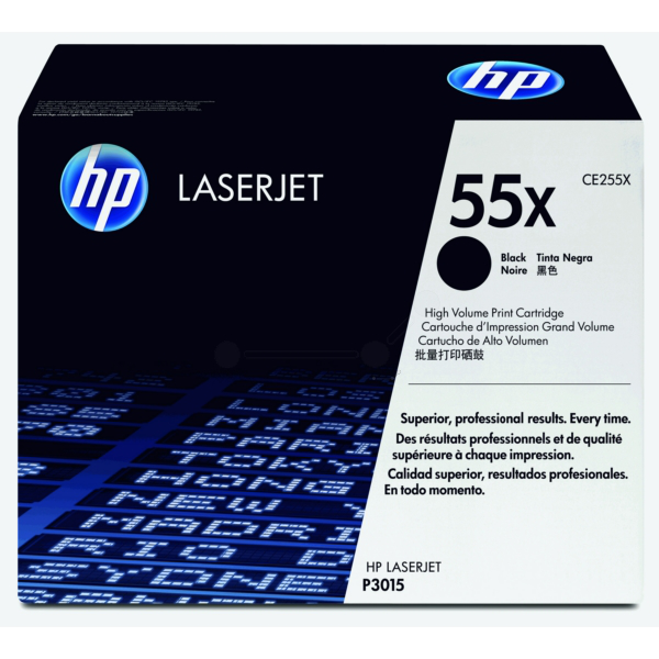 Laserový toner HP 55X (CE255X) black (čierna) - originálny