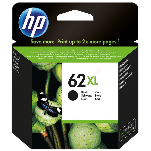 Farba do tlačiarne HP 62XL (C2P05AE) black (čierna) - originálna