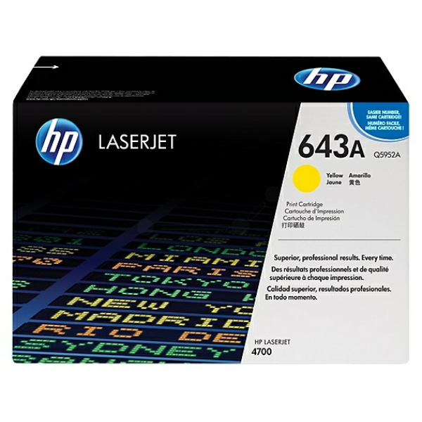 Laserový toner HP 643A (Q5952A) yellow (žltá) - originálny