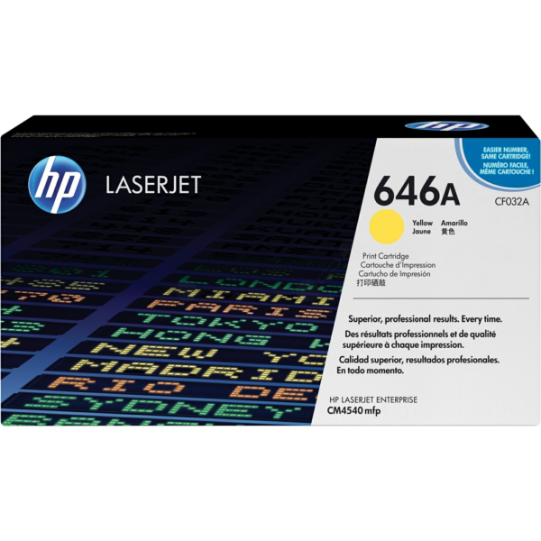 Laserový toner HP 646A (CF032A) yellow (žltá) - originálny