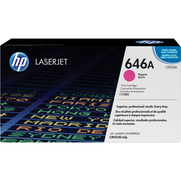 Laserový toner HP 646A (CF033A) magenta (purpurová) - originálny
