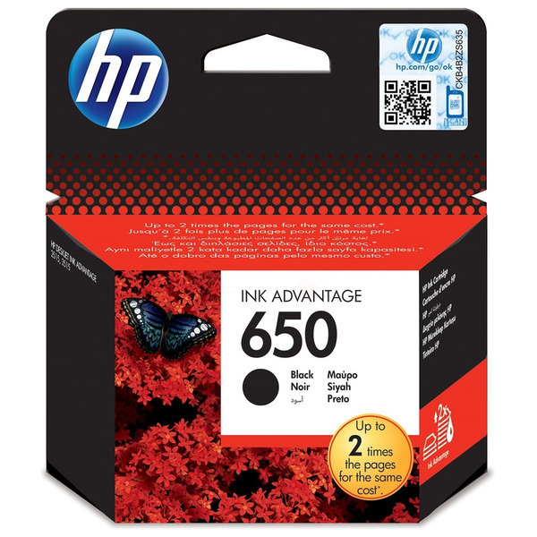 Farba do tlačiarne HP 650 (CZ101AE) black (čierna) - originálna