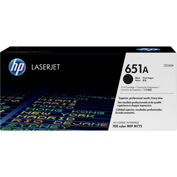 Laserový toner HP 651A (CE340A) black (čierna) - originálny