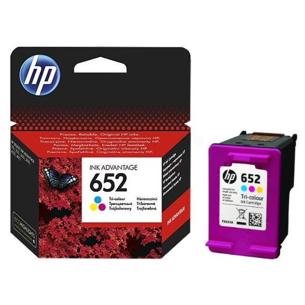 Farba do tlačiarne HP 652 (F6V24AE) C/M/Y (farebná) - originálna