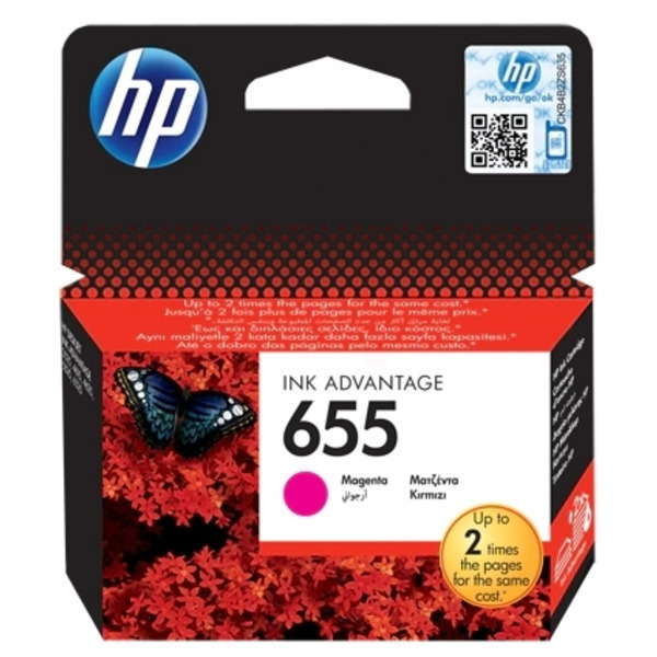 Farba do tlačiarne HP 655 (CZ111AE) magenta (purpurová) - originálna