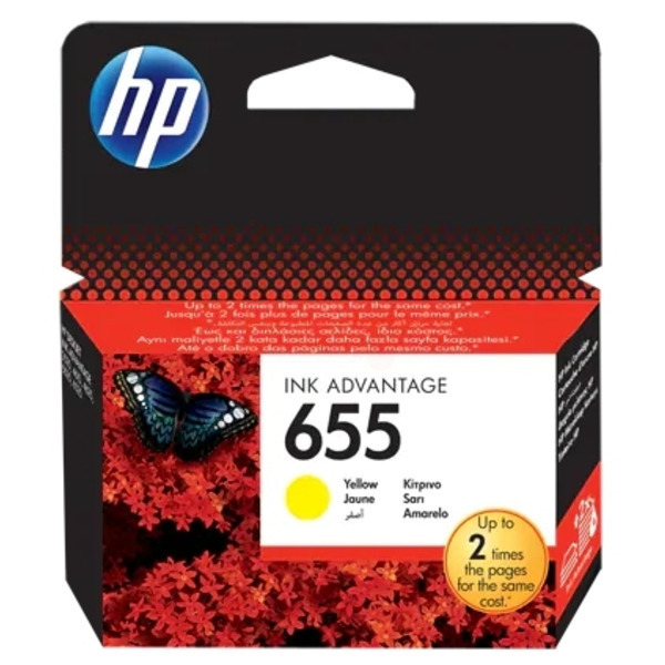 Farba do tlačiarne HP 655 (CZ112AE) yellow (žltá) - originálna