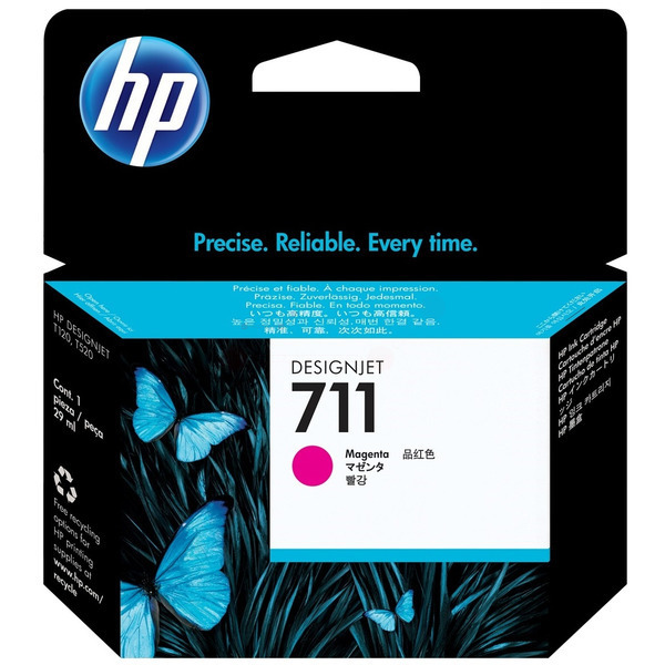 Farba do tlačiarne HP 711 (CZ131A) magenta (purpurová) - originálna