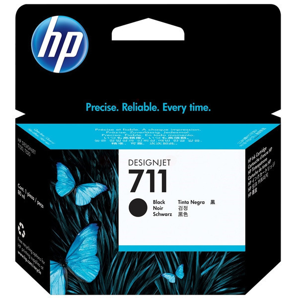 Farba do tlačiarne HP 711 (CZ133A) black (čierna) - originálna