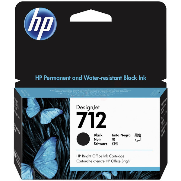Farba do tlačiarne HP 712 (3ED70A) black (čierna) - originálna