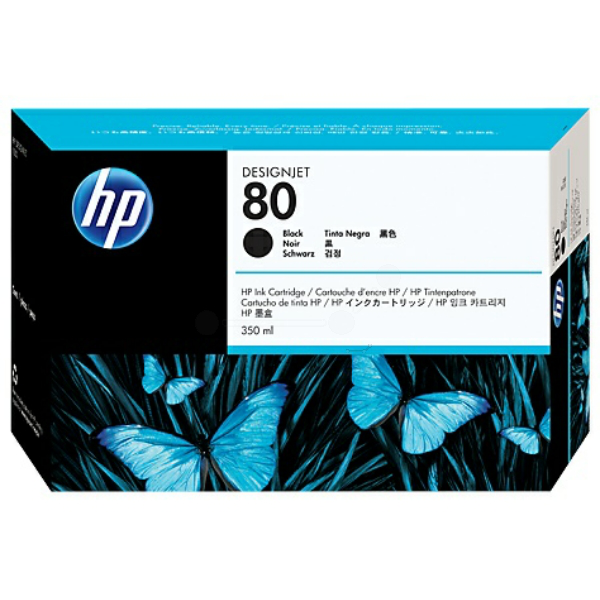 Farba do tlačiarne HP 80 (C4871A) black (čierna) - originálna
