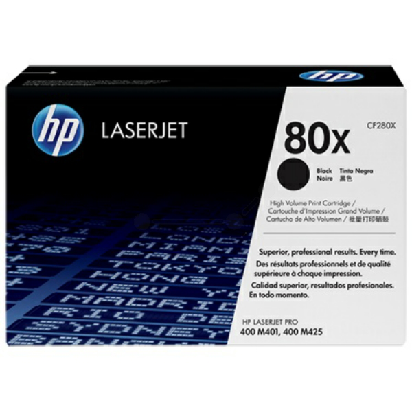 Laserový toner HP 80X (CF280X) black (čierna) - originálny