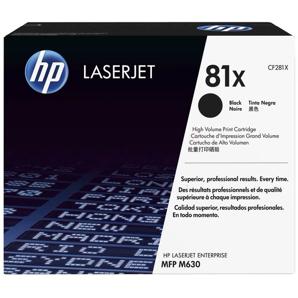 Laserový toner HP 81X (CF281X) black (čierna) - originálny