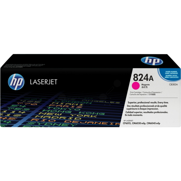 Laserový toner HP 824A (CB383A) magenta (purpurová) - originálny